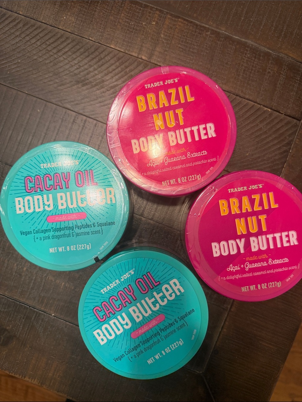 Trader Joe's Brazil Nut Body Butter and Cacay Oil Body Butter